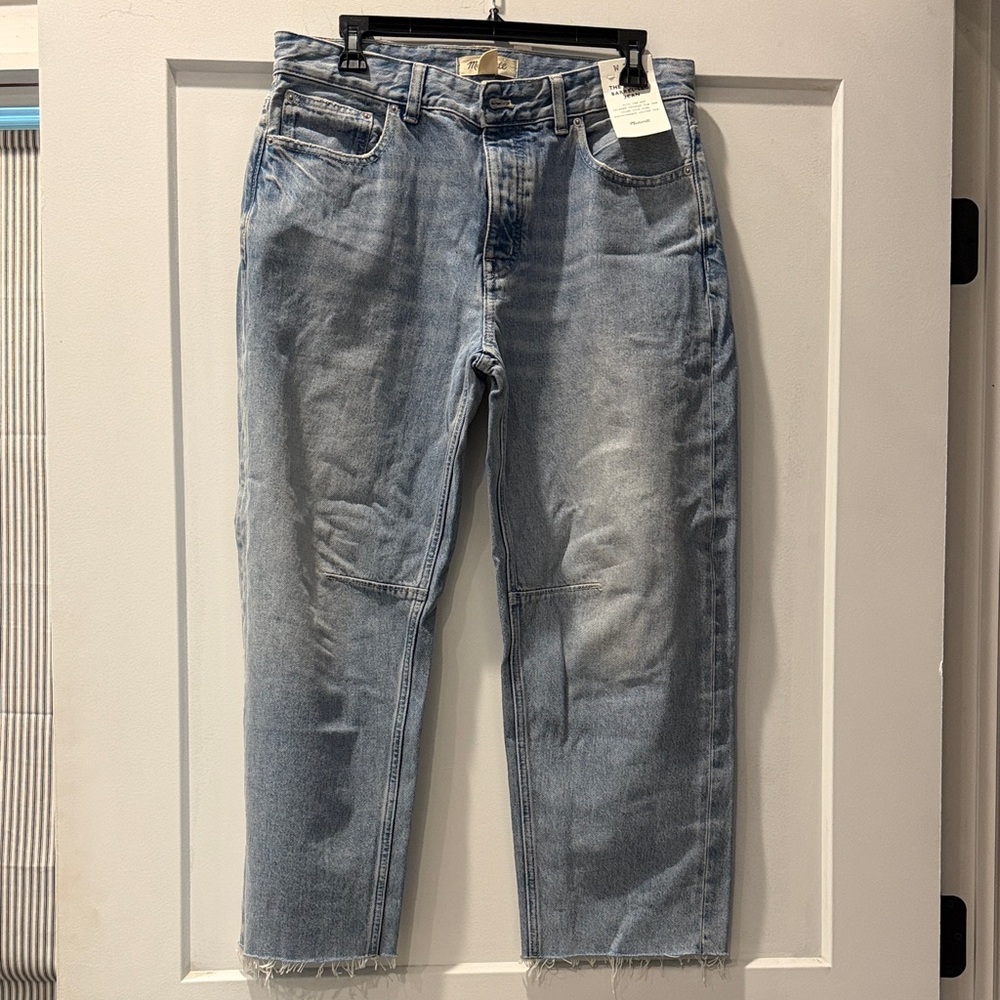 Madewell Light Blue Denim The Darted Barrel-Leg Jean
